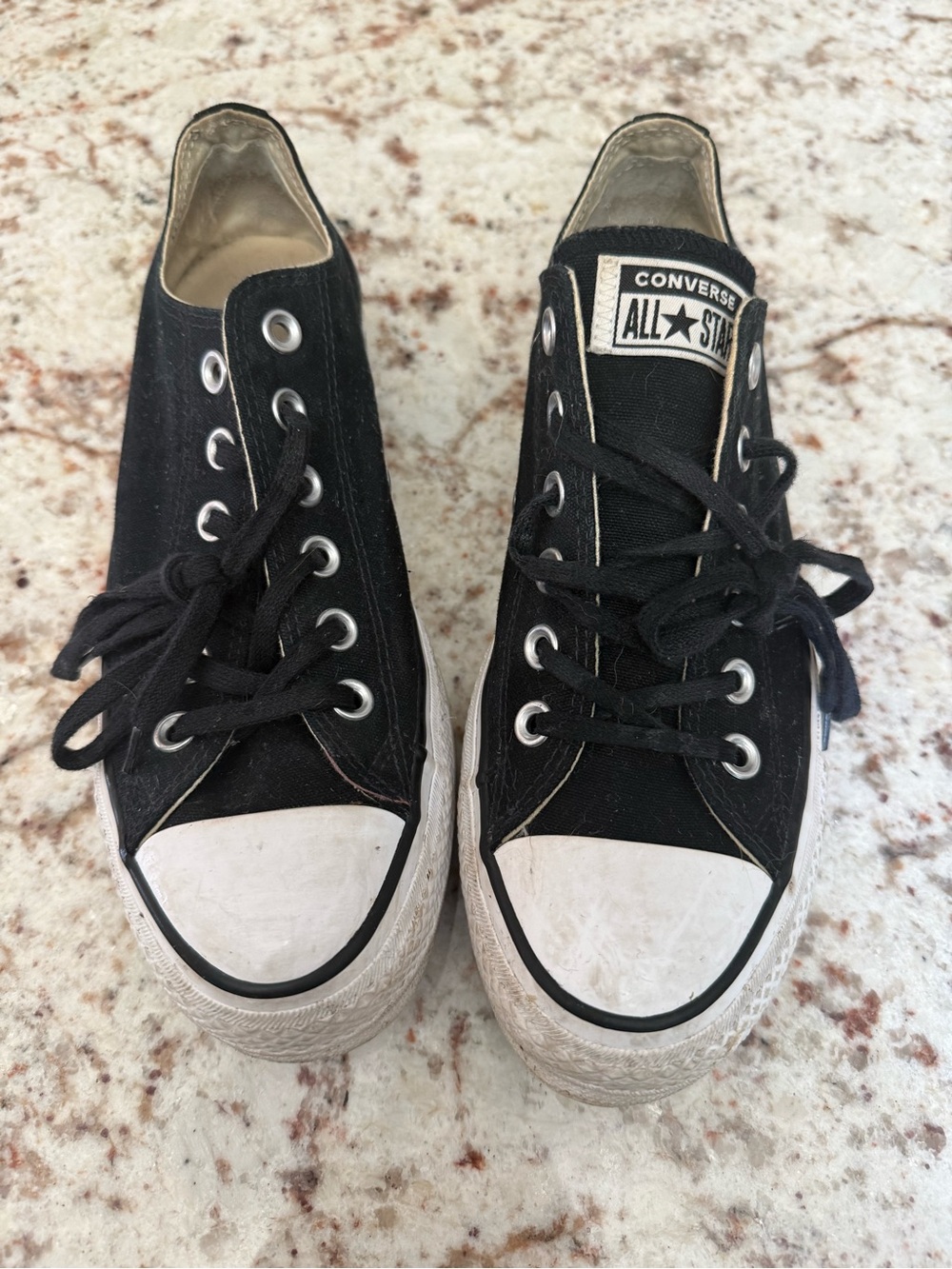 Platform Low Top Black Converse